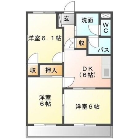 近鉄弥富駅 車移動7分  2.5km 2階の物件間取画像